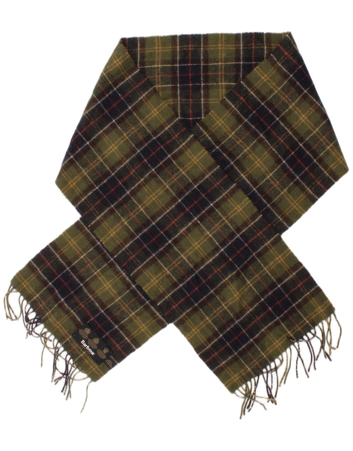 Sciarpa rettangolare da uomo Barbour, taglia unica, scozzese verde