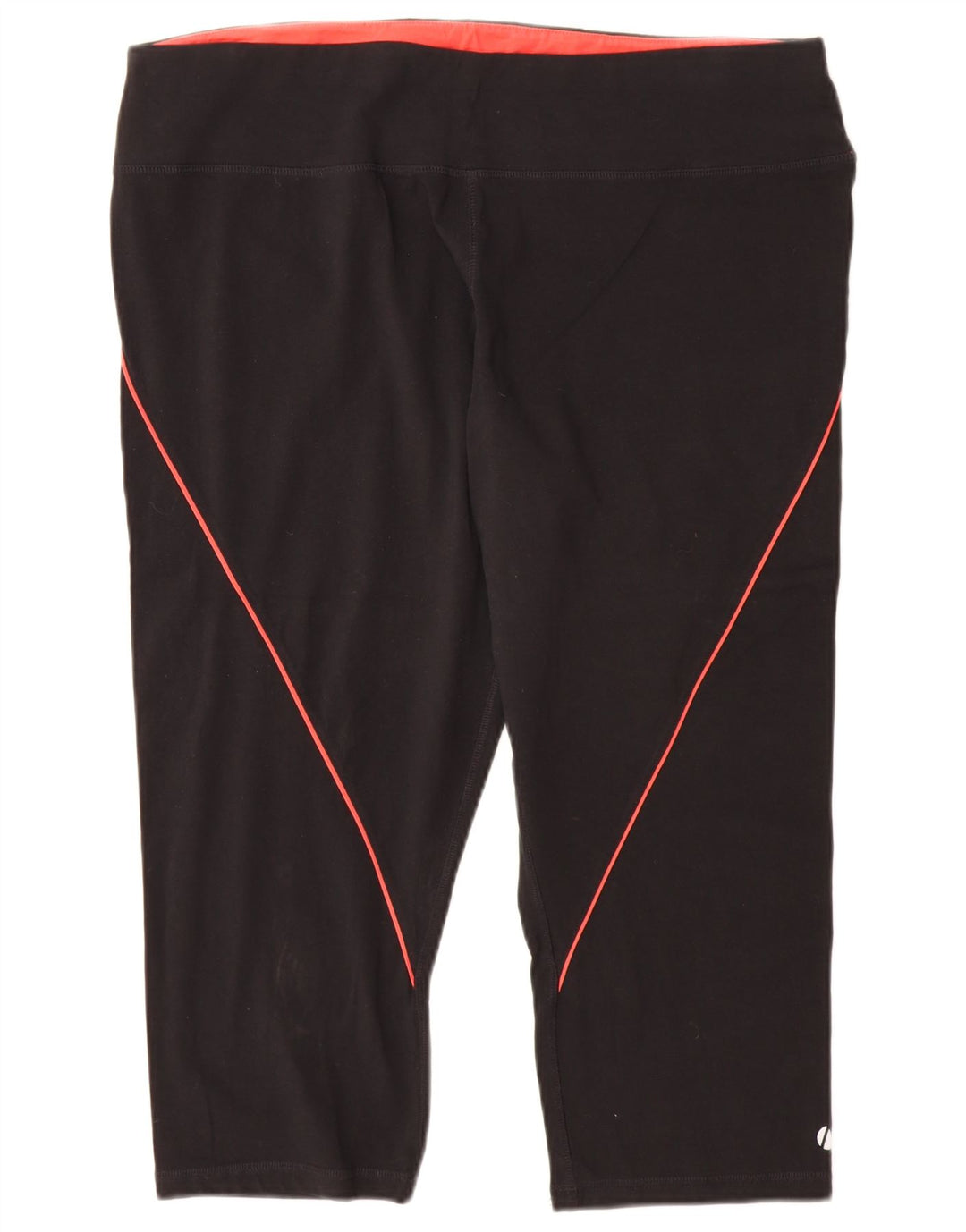 Leggings Capri da donna Marks & Spencer UK 22 3XL cotone nero