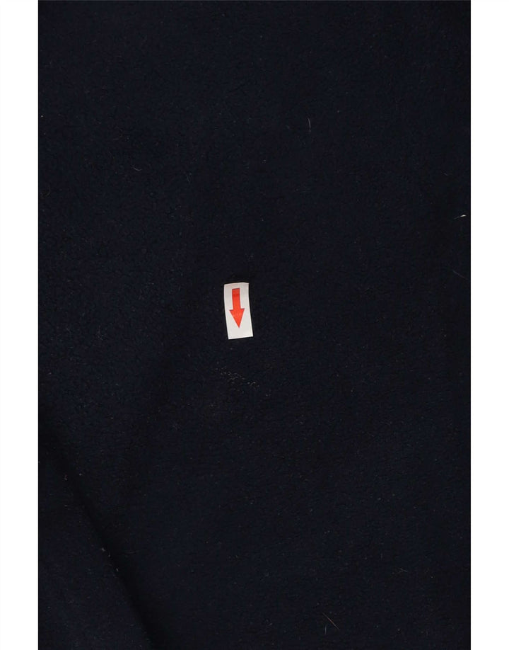 Maglione in pile da uomo Kappa con zip e collo medio in poliestere blu navy