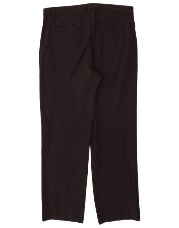 Pantaloni chino dritti da uomo Calvin Klein W32 L30 poliestere nero