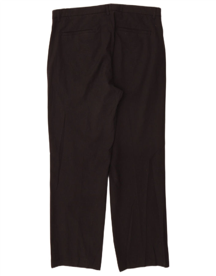 Pantaloni chino dritti da uomo Calvin Klein W32 L30 poliestere nero