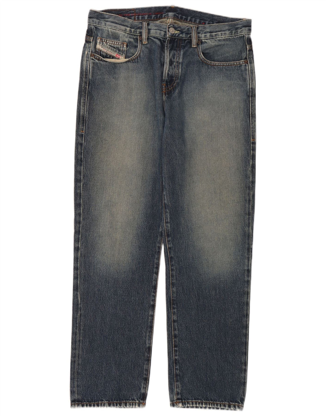 Jeans dritti da uomo Diesel W32 L30 cotone blu