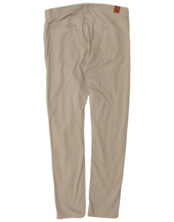 Pantaloni casual skinny da uomo Zara EU 42 Large W32 L32 Cotone beige