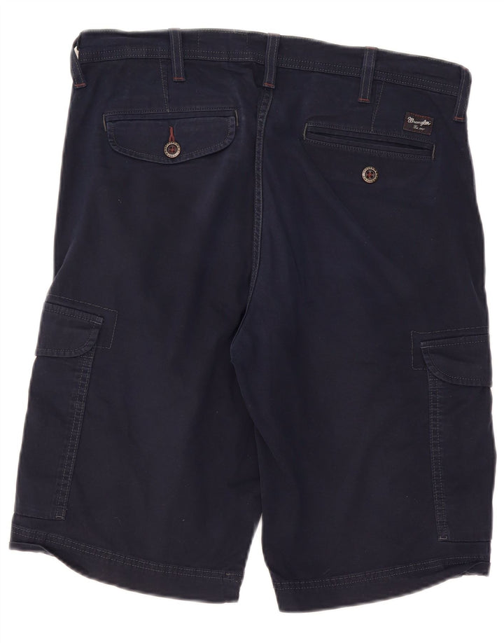 Pantaloncini cargo da uomo Wrangler W32 cotone blu navy medio