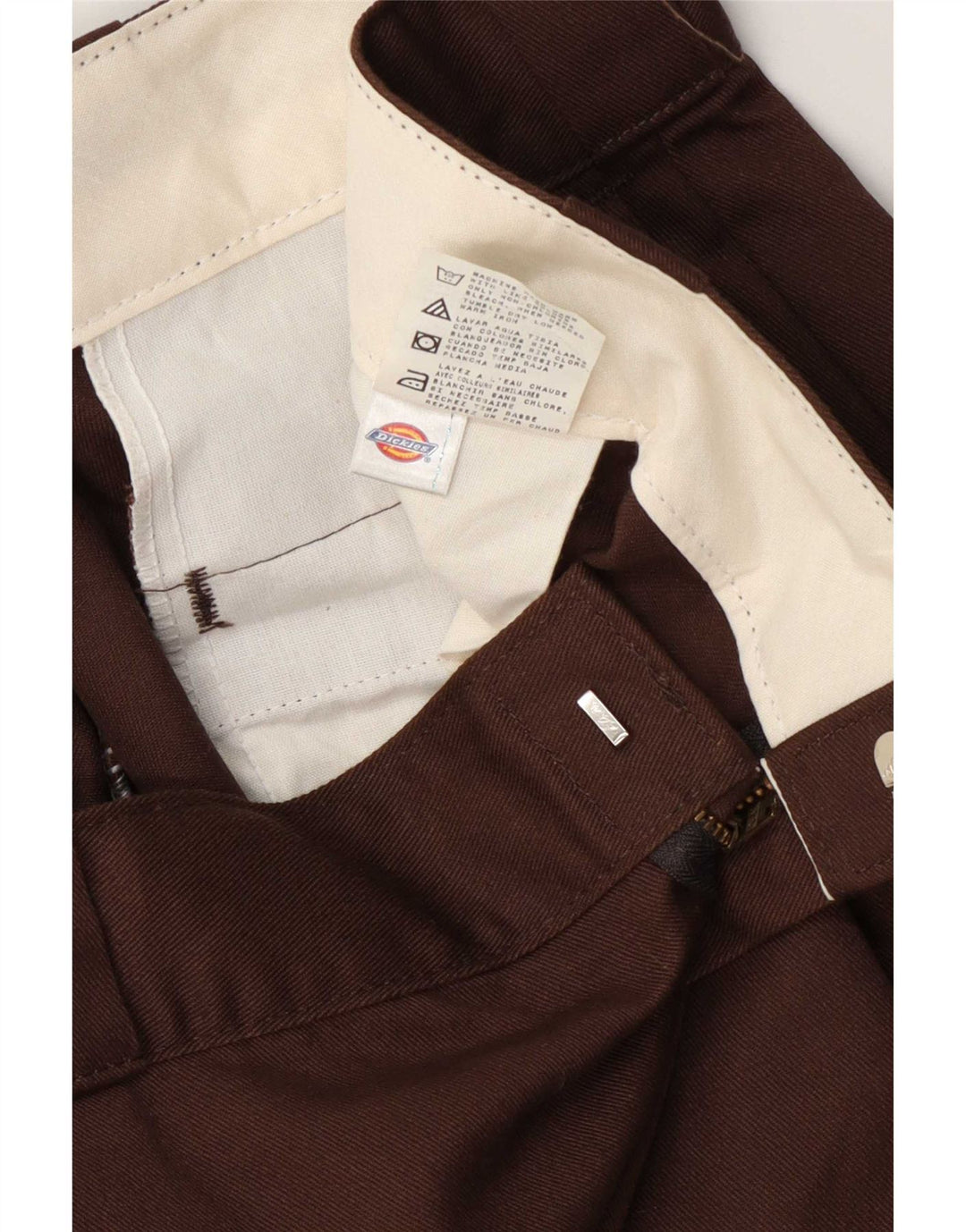 Pantaloni cargo dritti da uomo Dickies W36 L31 poliestere marrone