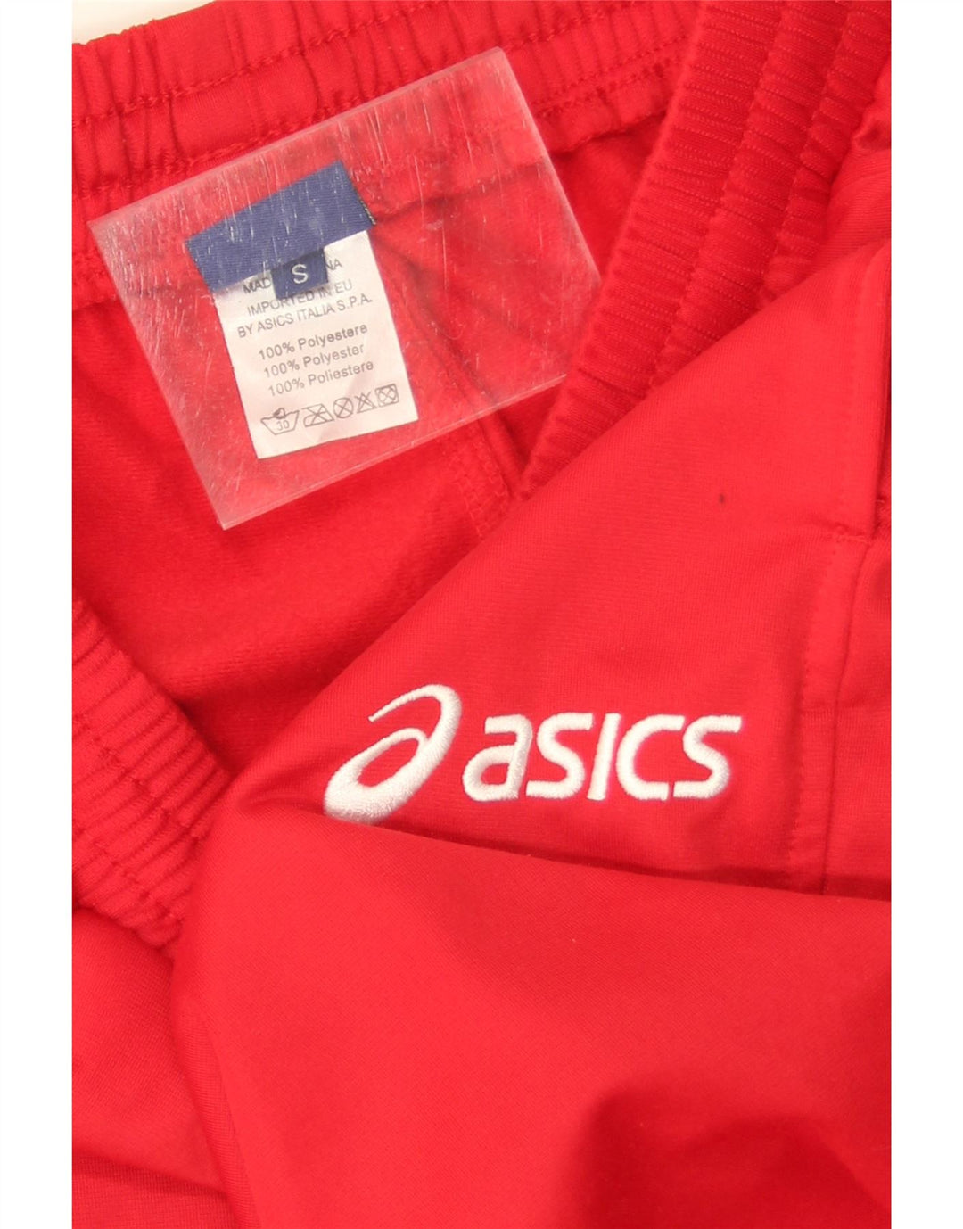 Pantaloni da tuta da donna Asics UK 8 Small Rosso Poliestere