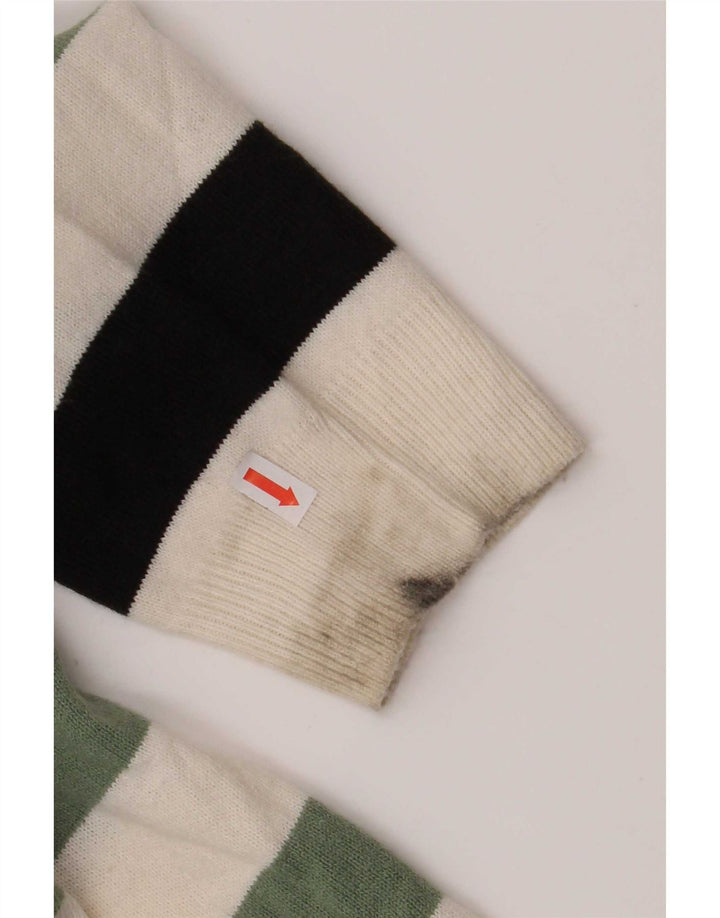 Maglione maglione con scollo a V da donna Marks & Spencer UK 16 grande multicolore