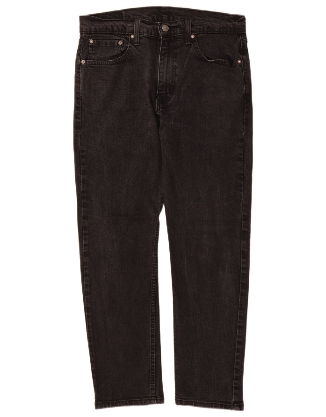 Levi's Uomo 502 Jeans affusolati W32 L30 Cotone Nero