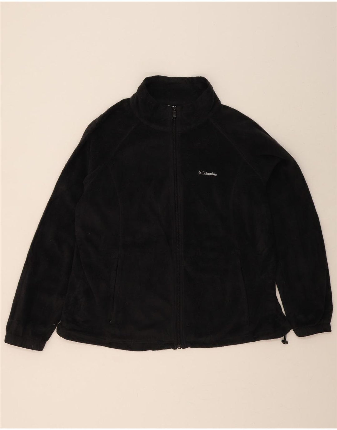 COLUMBIA Womens Fleece Jacket UK 20 2XL Black Polyester Vintage Columbia and Second-Hand Columbia from Messina Hembry 