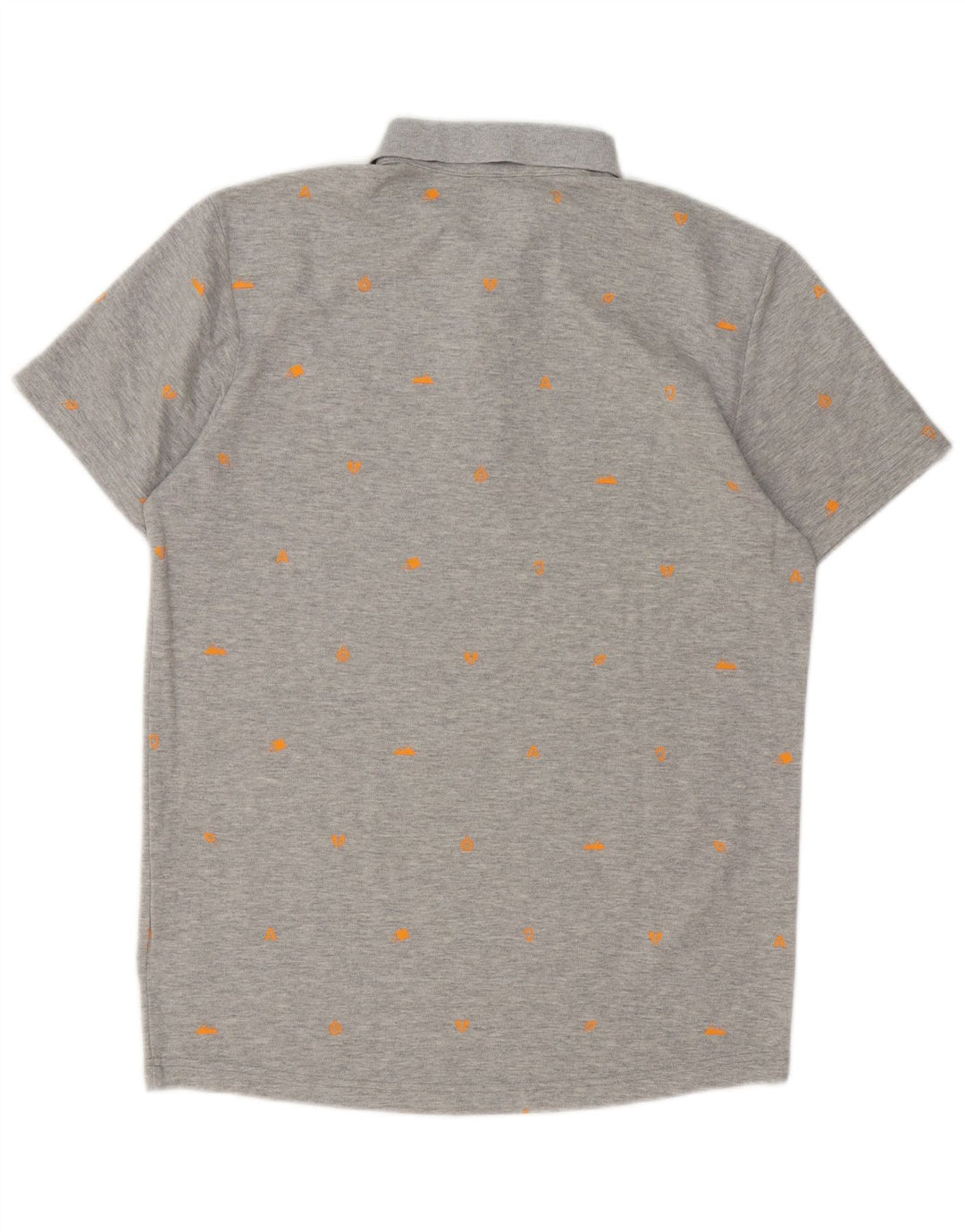 Polo Adidas da uomo con motivo astratto UK 40/42 Cotone grigio medio
