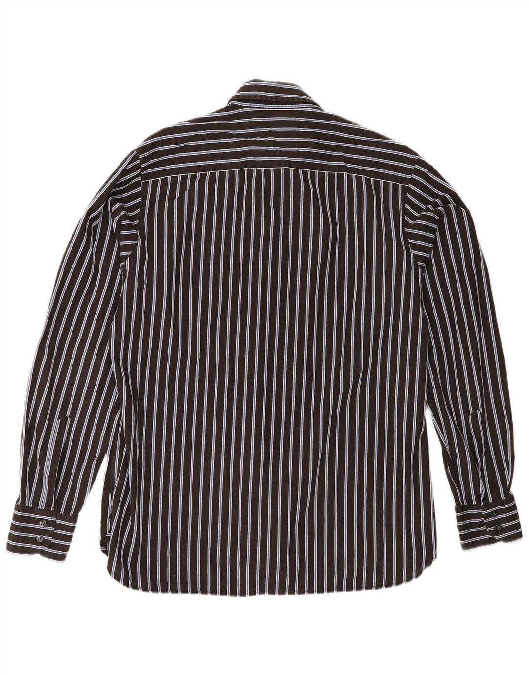 TOMMY HILFIGER Camicia da uomo in cotone a righe marrone medio