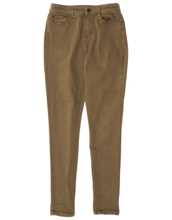 JOULES Jeans skinny da donna UK 10 piccoli W28 L30 Tencel kaki