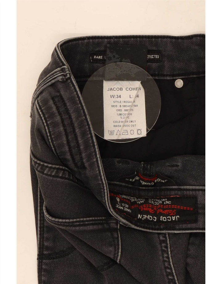 Jeans dritti da uomo Jacob Cohen W34 L34 cotone grigio