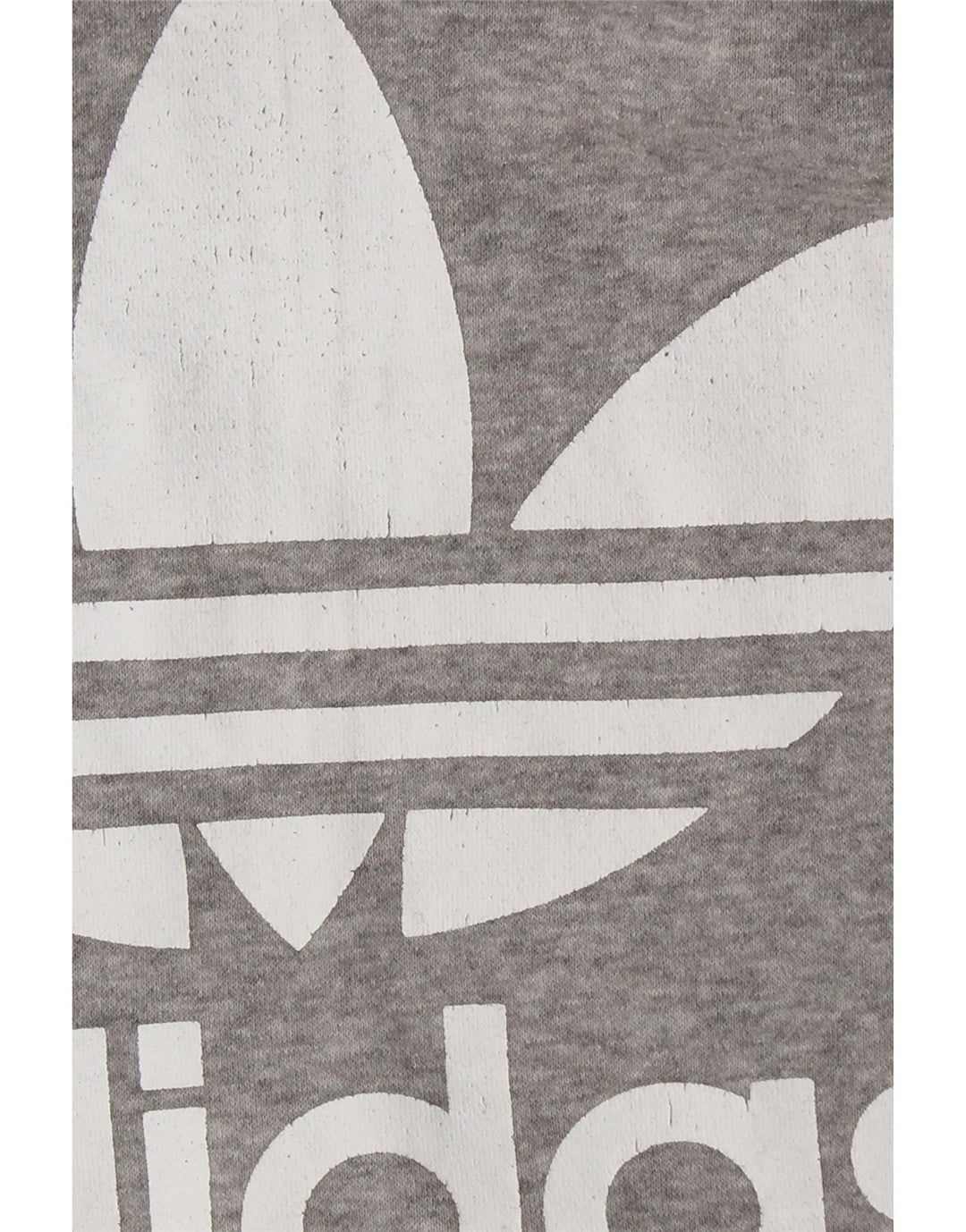 Felpa con cappuccio grafica da donna ADIDAS UK 10 piccola in cotone grigio