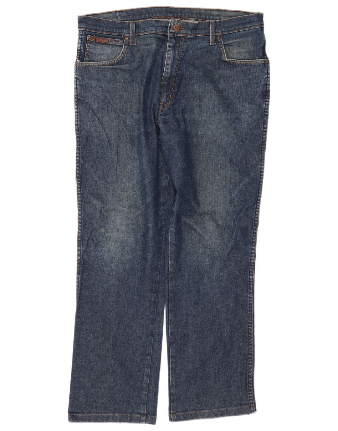 Jeans dritti elasticizzati Texas da uomo Wrangler W38 L29 cotone blu