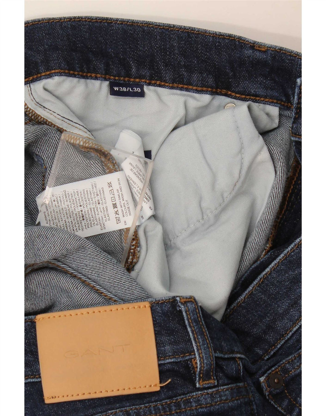 Jeans slim da uomo Gant W38 L27 cotone blu navy