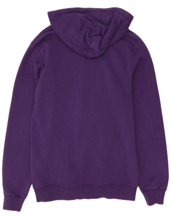 Maglione con cappuccio grafico oversize da donna Adidas UK 10 piccolo cotone viola