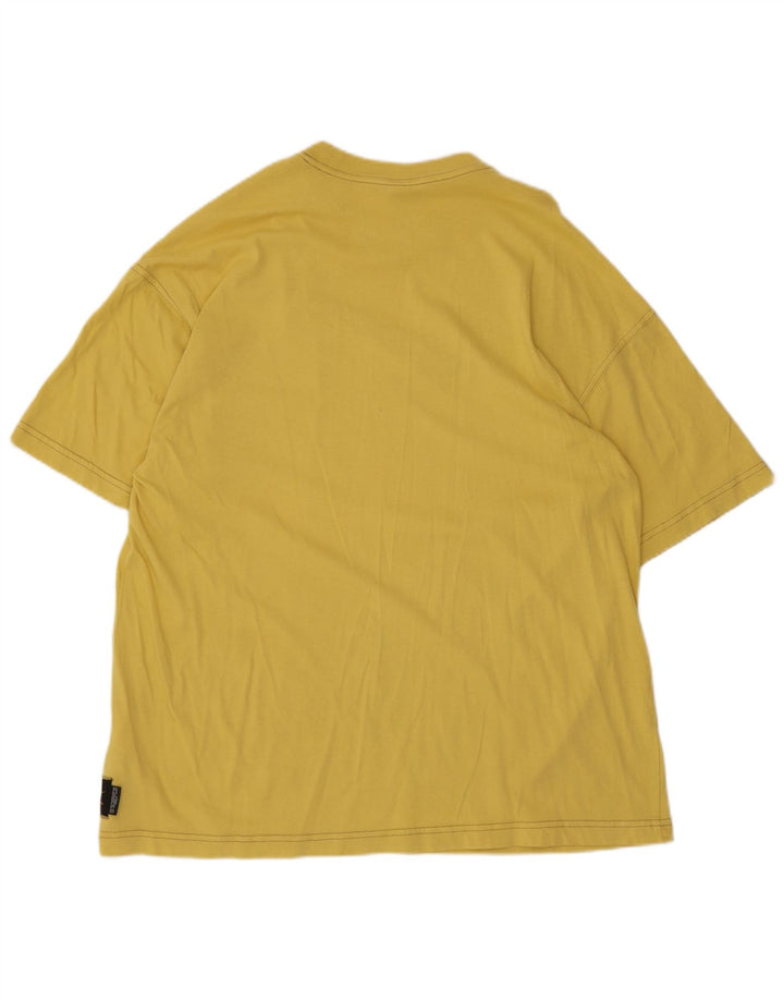 T-shirt grafica da uomo Nike Top Small in cotone giallo