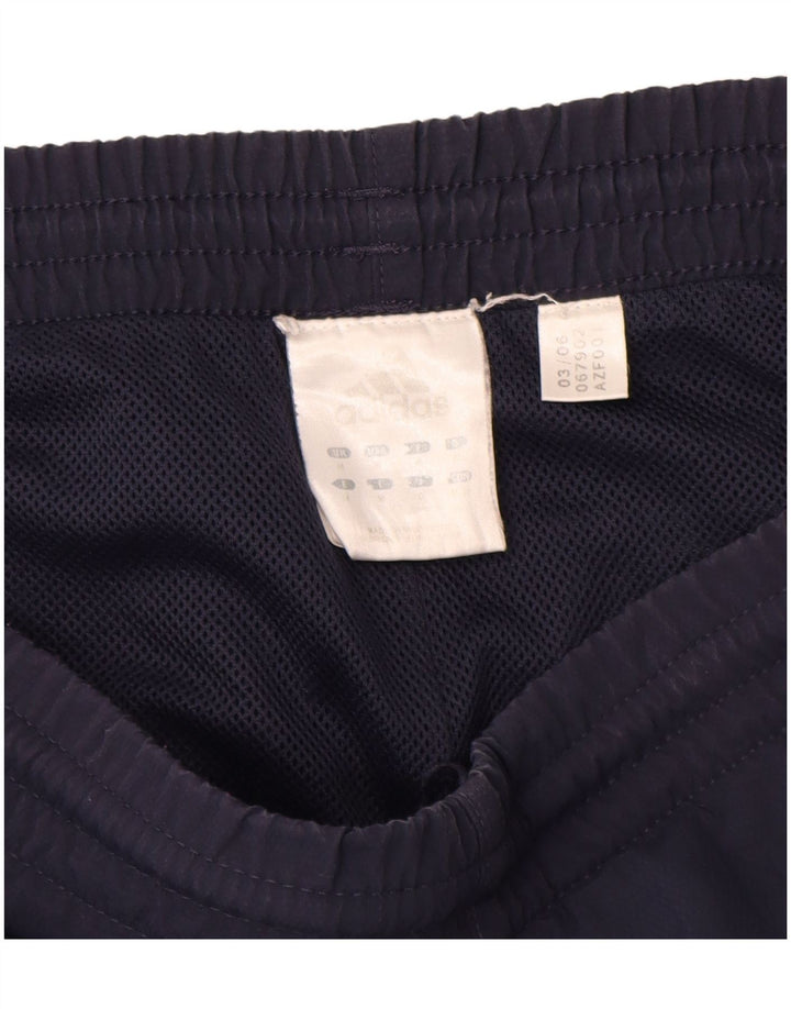 Pantaloni da tuta da uomo Adidas medi in nylon blu navy