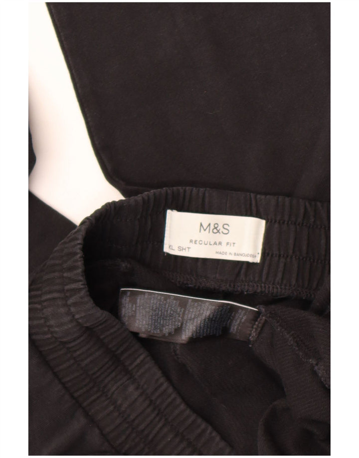 Pantaloni da tuta da uomo Marks & Spencer vestibilità regolare XL cotone nero