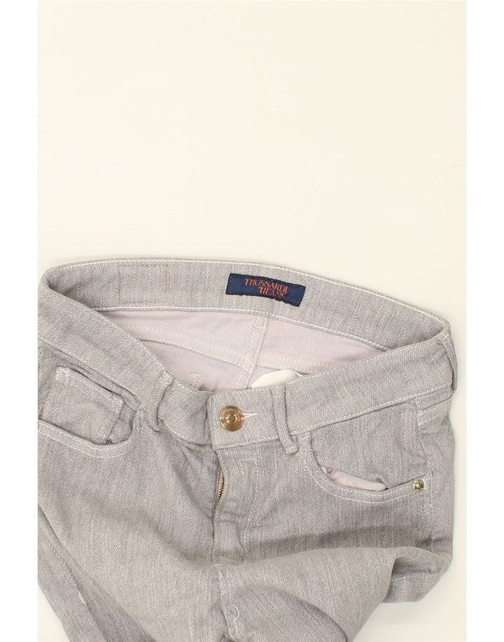 TRUSSARDI Womens Skinny Jeans W29 L31 Grey Cotton | Vintage Trussardi | Thrift | Second-Hand Trussardi | Used Clothing | Messina Hembry 