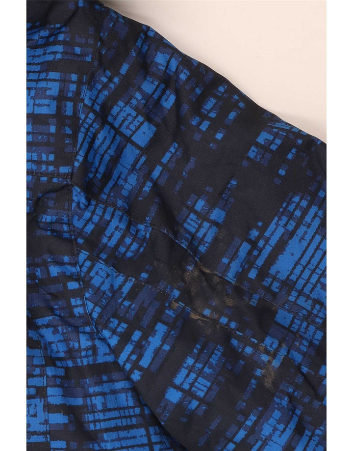 Giacca da sci con cappuccio da uomo con motivo astratto Mountain Warehouse UK 36 piccola blu