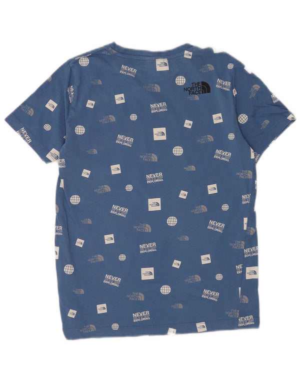T-shirt grafica da ragazzo The North Face Top 14-15 anni XL in cotone blu