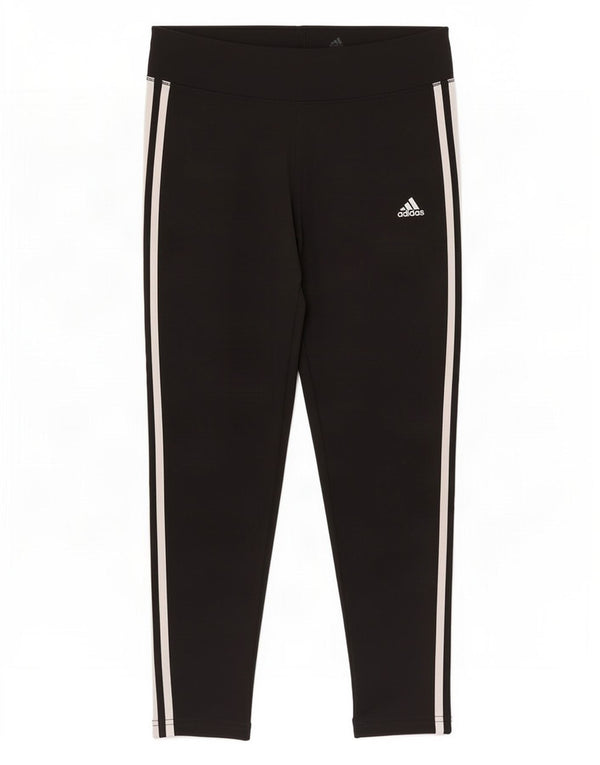Leggings Adidas Donna UK 16/18 Large Nero Poliestere