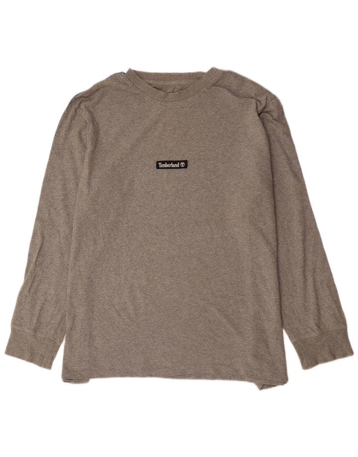 Timberland Maglietta grafica da uomo a maniche lunghe 2XL Cotone color block grigio