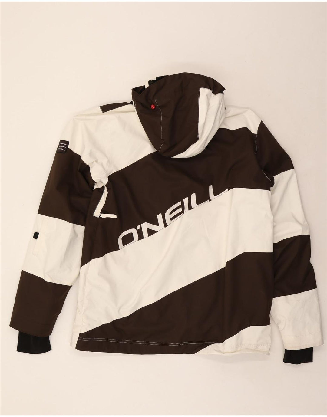Giacca a vento con cappuccio grafica da uomo O'NEILL UK 42 XL Black Colourblock