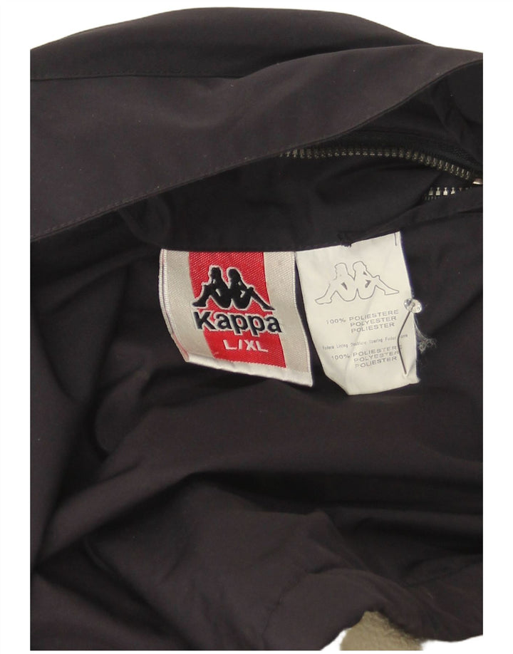 Giacca Kappa da Uomo Antivento UK 40 Large Blu Navy Poliestere