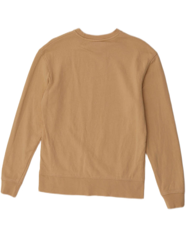 Zara Uomo Felpa Maglione Piccolo Cotone Beige