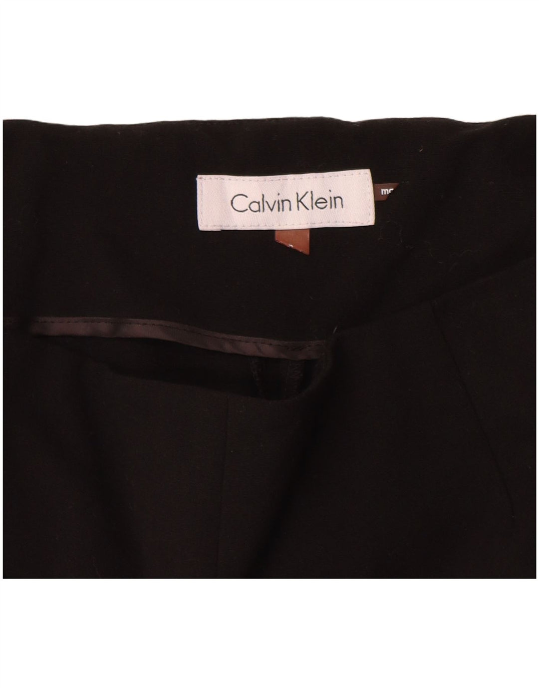 Pantaloni da abito slim da donna Calvin Klein W28 L27 poliestere nero