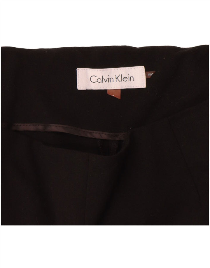 Pantaloni da abito slim da donna Calvin Klein W28 L27 poliestere nero