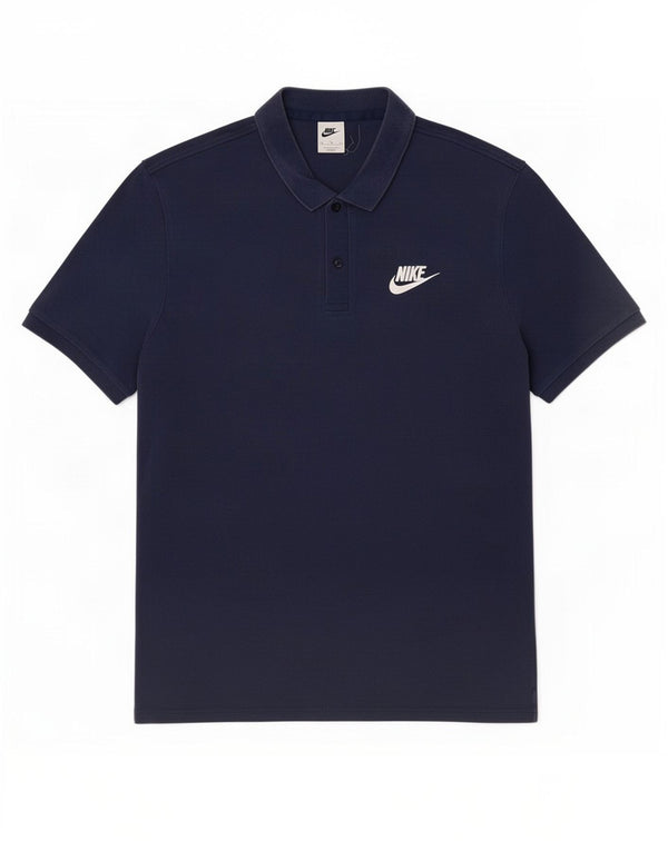 Polo Nike da uomo XL in cotone blu navy
