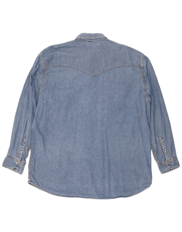 Camicia in denim da uomo LEE 2XL cotone blu