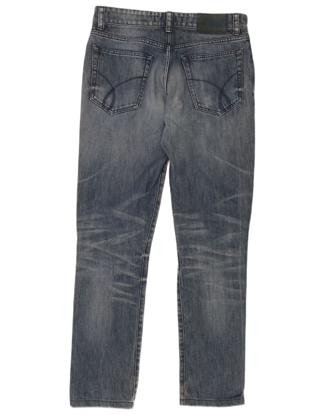 Jeans slim da uomo Calvin Klein W29 L29 cotone blu