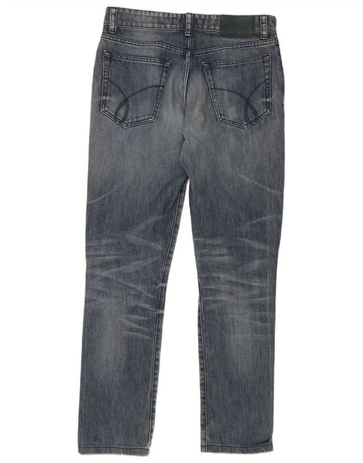 Jeans slim da uomo Calvin Klein W29 L29 cotone blu