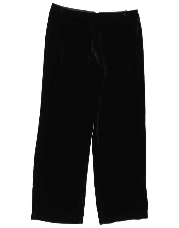 LUISA SPAGNOLI Pantaloni casual in velluto da donna IT 44 Medio W34 L31 Nero