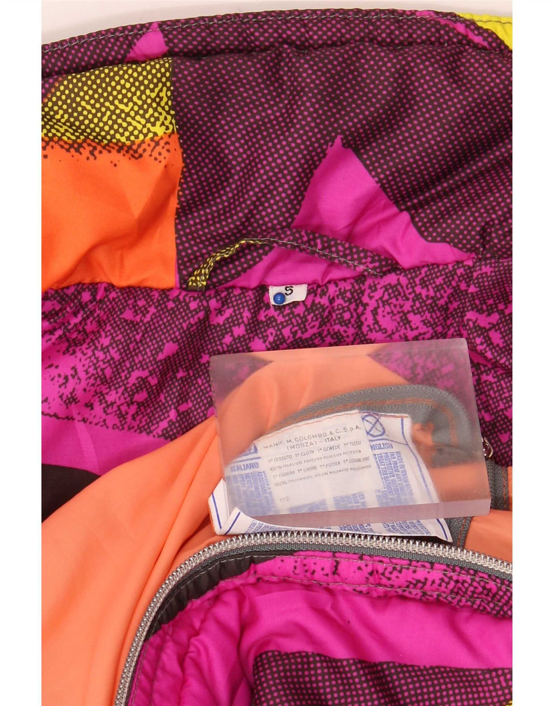 Gilet imbottito da sci da uomo con grafica Colmar UK 36 piccolo multicolore a blocchi di colore