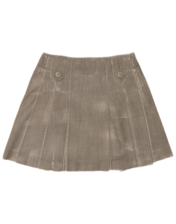 Minigonna Plissettata Donna Trussardi IT 42 Media W28 Grigio Spinato