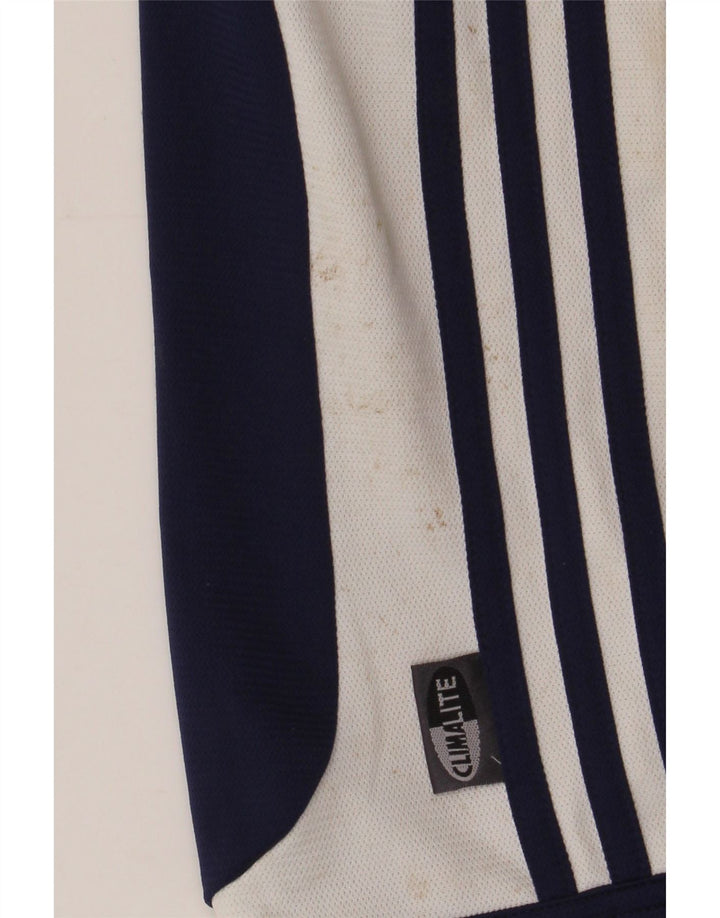 Pantaloncini sportivi ADIDAS Climalite da donna UK 12 Medium Blu Navy Colourblock