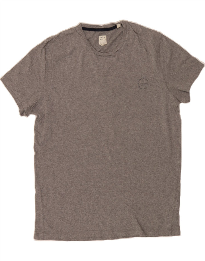 JACK WILLS Mens T-Shirt Top Medium Grey Cotton Vintage Jack Wills and Second-Hand Jack Wills from Messina Hembry 
