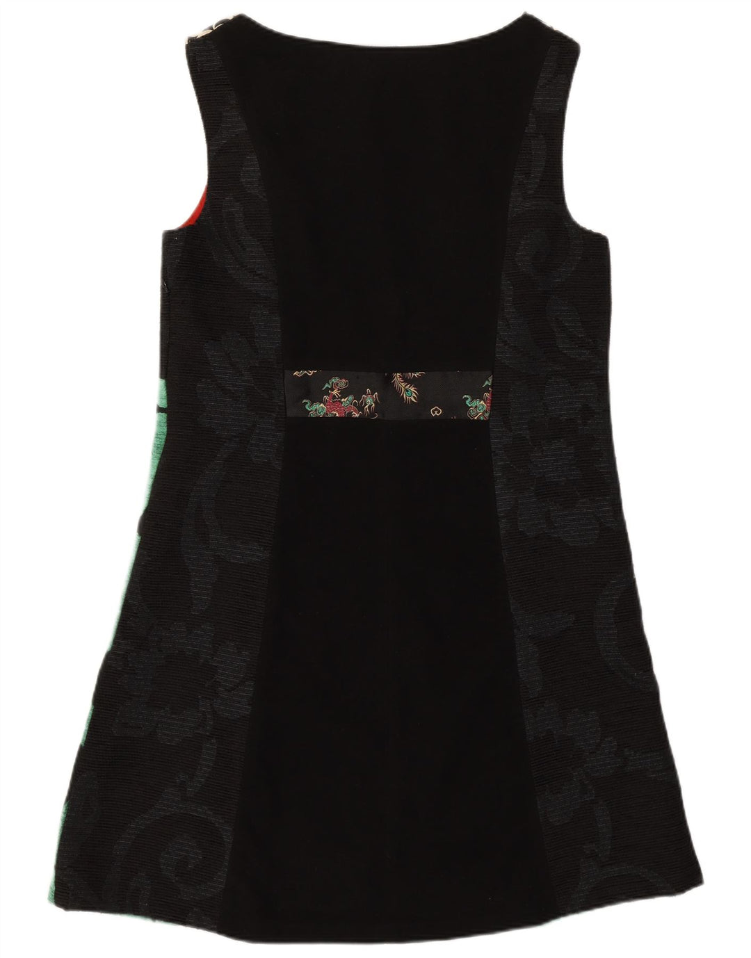 Desigual Abito tubino senza maniche modello astratto da donna EU 44 XL Nero