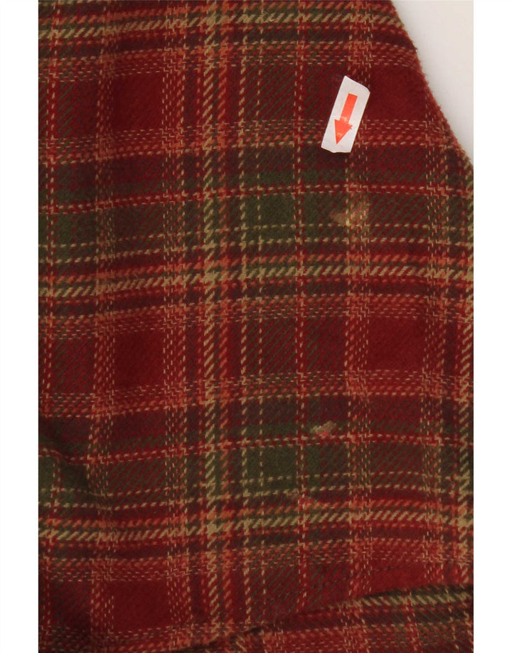 Camicia in flanella da uomo Orvis, cotone scozzese grande rosso