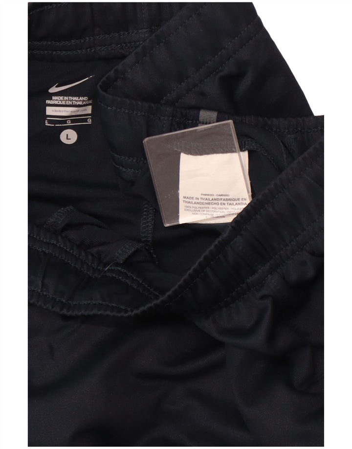 Pantaloni da tuta da uomo NIKE grandi in poliestere blu navy