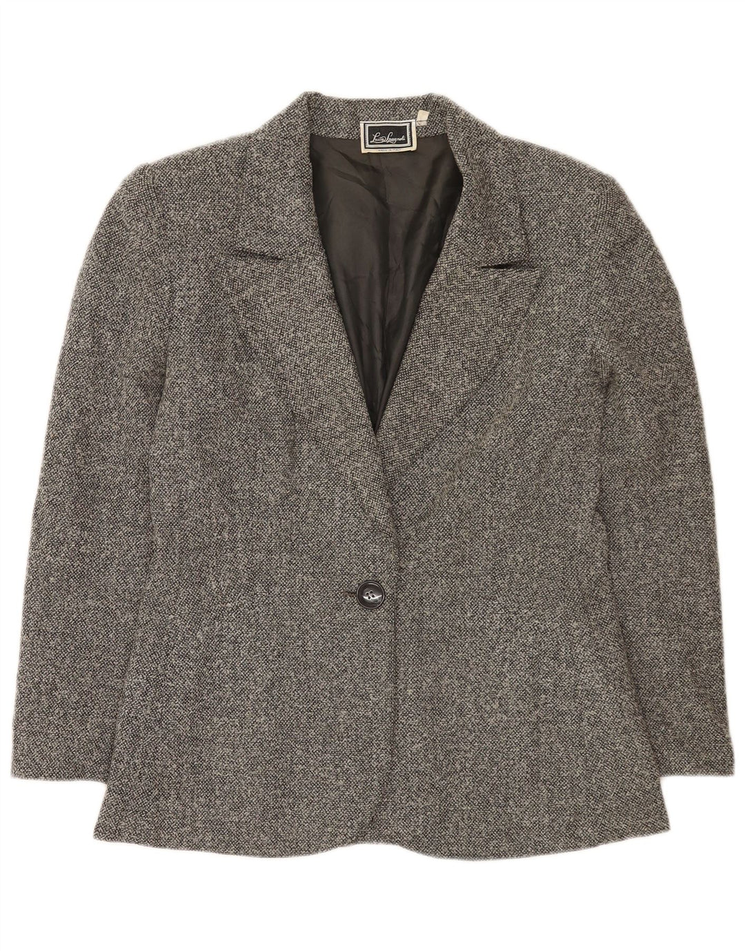 Giacca Blazer 1 Bottone Donna Luisa Spagnoli IT 44 Lana Vergine Grigio Medio