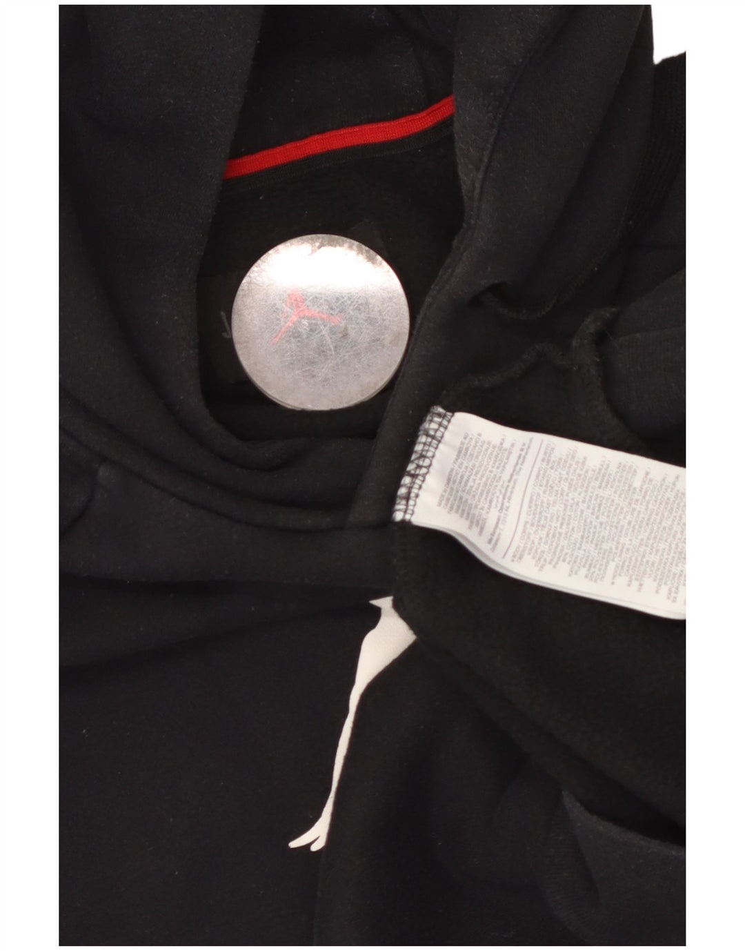 JORDAN Felpa con cappuccio grafica da uomo in cotone nero medio