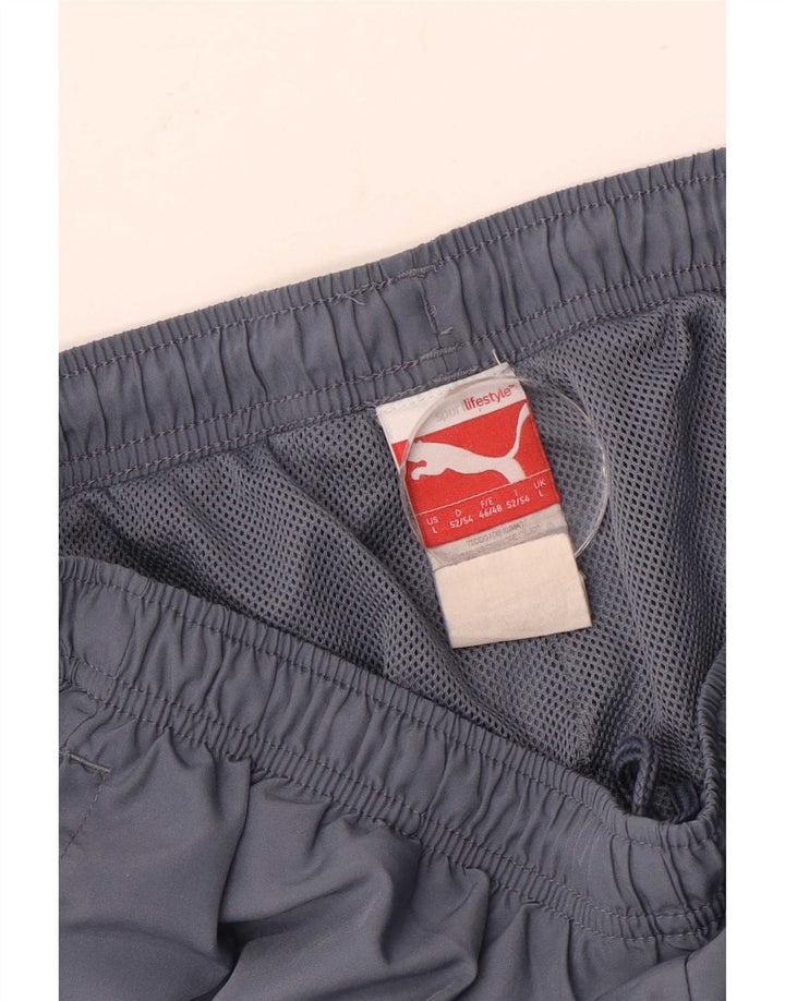 Pantaloni da tuta da uomo Puma Large blu in poliestere