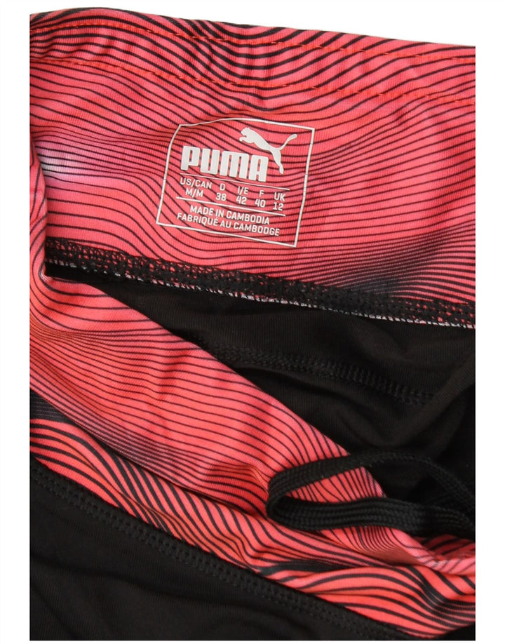 Leggings Puma da donna UK 12 medio nero geometrico